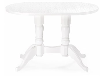 Обеденный стол Адней белый / рисунок