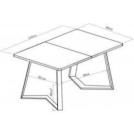 Деревянный стол Джаз ПР-1 ДБ/ВН 92-1 ЧР