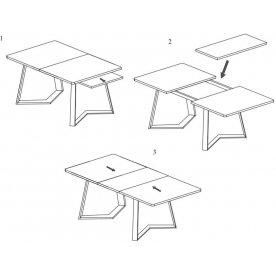 Деревянный стол Джаз ПР-1 ДС/ВН 92-1 ЧР