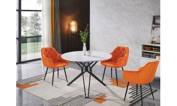 Деревянный стол DT-62 110 белый / черный