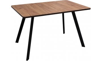 Деревянный стол Гамма ПР-1 белый дуб канадский / черный