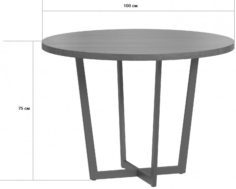 Деревянный стол Лондейл 100 натуральный / белый