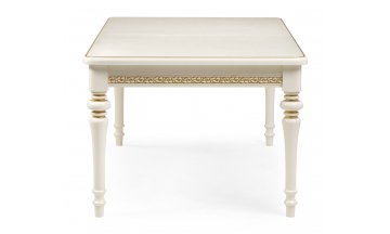 Стол деревянный обеденный Маранта прямоугольный слоновая кость