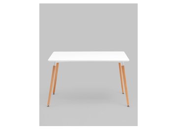 Обеденный стол Ларвик 120*80 белый на дер. ножках