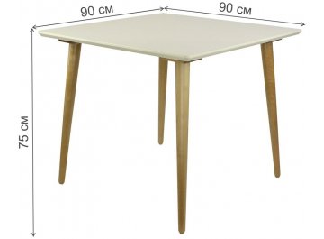Деревянный стол Ронда Мини 90