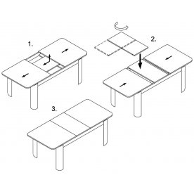 Деревянный стол Румба ПР КМ 06 МД 07 ВП МД