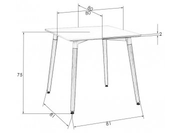 Деревянный стол Serra