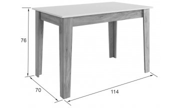 Деревянный стол Цезарь 114-164х70