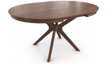 Стол деревянный обеденный Verona 1100 круглый 110/141x110x76 орех американский