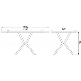 Деревянный стол Вейв КСЕ/Р-80