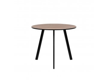 Обеденный стол Юка 90 белый текстурный / белый