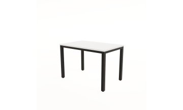 Стол деревянный обеденный LANCH белый/черный