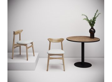 Обеденный стол RADIUS teakwood/черный