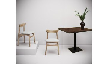 Деревянный стол SIMPLE NEW mokko/черный