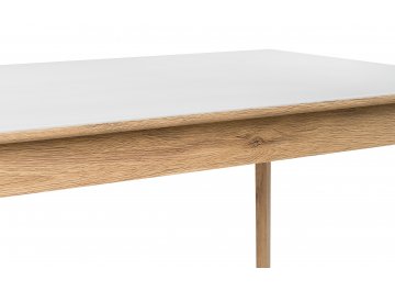 Обеденный стол Арья белый / дуб монтана