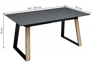 Стеклянный стол Франк