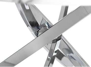 Обеденный стол 30F-STOL/OB-9571 белый / хром