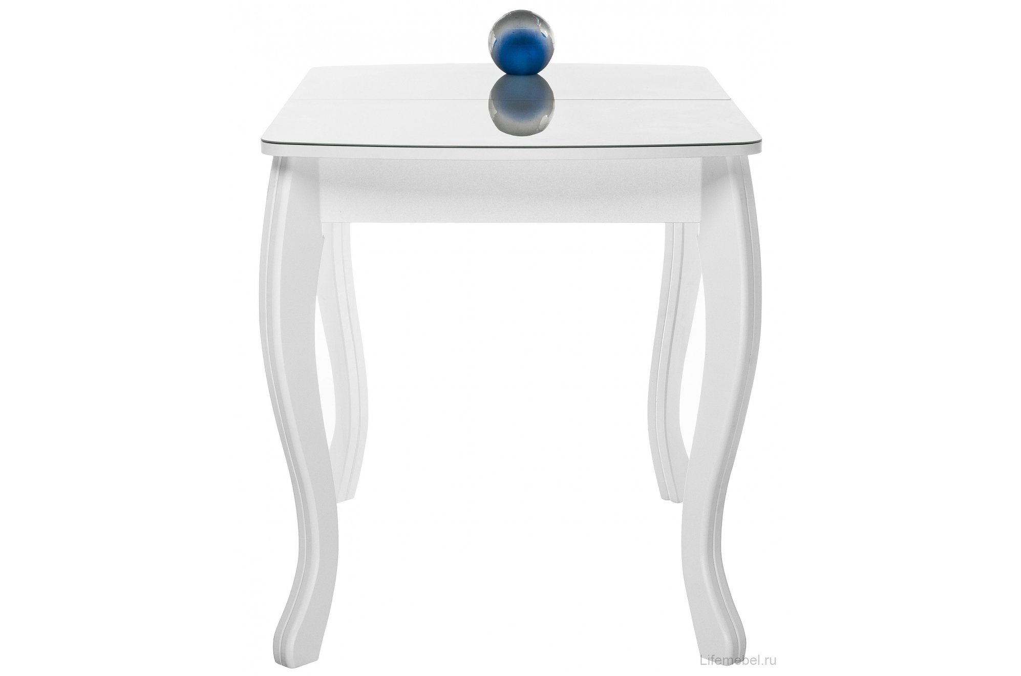 Стеклянный стол Бриллиант белый — купить в Москве по цене 14 920 руб.