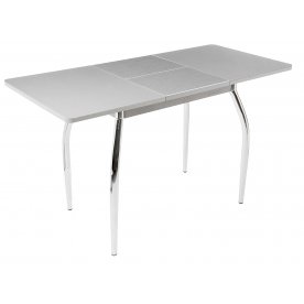 Стол Чинзано М серый / серебристый / ножка 01 хром