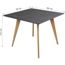 Деревянный стол Лунд 960х960