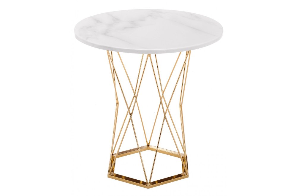 Стол Melan white / gold