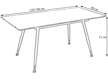 Деревянный стол Месси 120