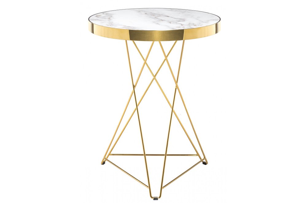 Стол Milena white / gold