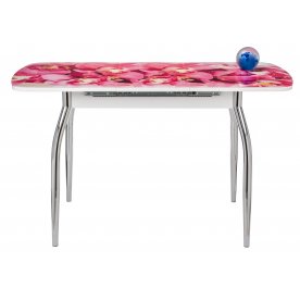 Стол Monro-3 белый / стекло фото 4 / вкладка стекло