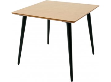 Деревянный стол Монте М 90 черное дерево /  натуральное дерево