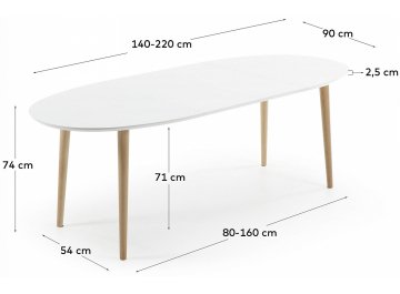 Деревянный стол Oakland