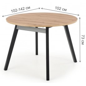 Деревянный стол Ruben 102-142/102/75