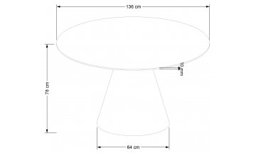 Деревянный стол Henderson 136/78