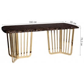 Стол Dark Emperador 180х90х762