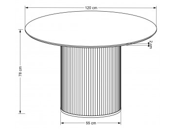 Деревянный стол Lopez 120/78