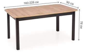 Деревянный стол Florian 160-228/90/78