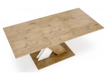 Стол раздвижной Xarelto 130-175/85/76 дуб ланцелот / белый