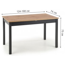 Деревянный стол Greg 124-168/74/75