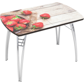 Деревянный стол Клубника компакт