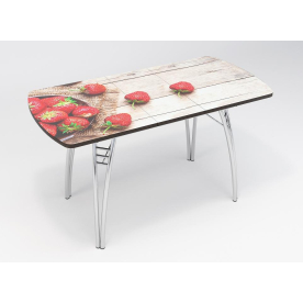 Деревянный стол Клубника