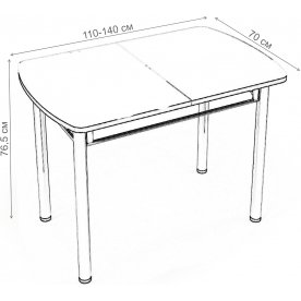 Деревянный стол Клубника