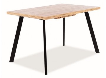 Раздвижной стол Brick 120-160/80 дуб артизан / черный
