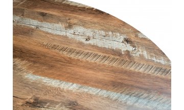 Деревянный стол Пенг дуб юкон / черный