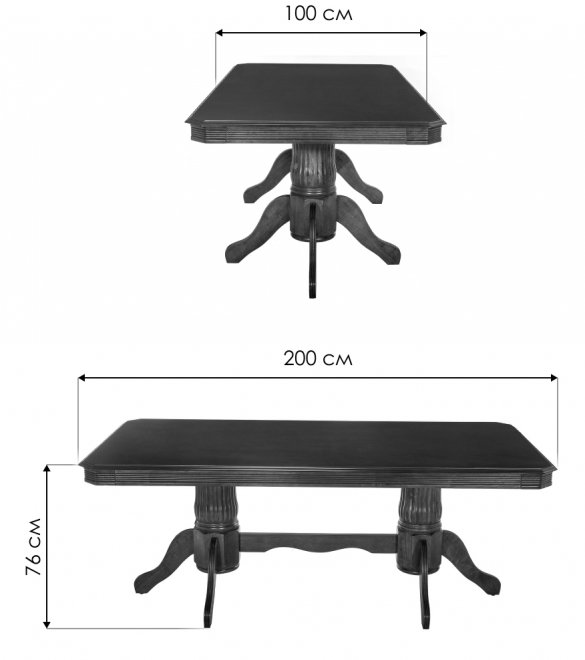 Стол Portland dirty oak