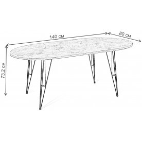 Деревянный стол SHT-TU10/140/80
