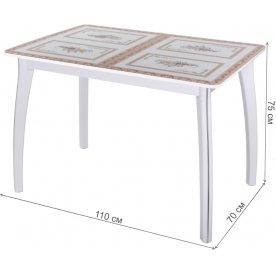 Стеклянный стол Танго ПР 07