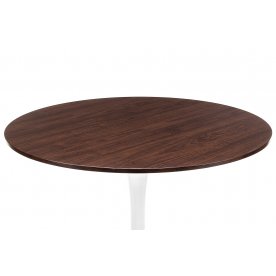 Стол Tulip Nut белый / орех