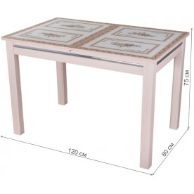 Стеклянный стол Вальс-1 08