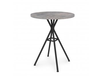 Обеденный стол VERONA basalt/черный