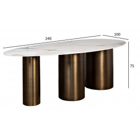 Керамический стол 76AR-77240 240х100х75