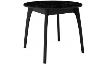 Керамический стол DikLine MK46 черный мрамор / черный